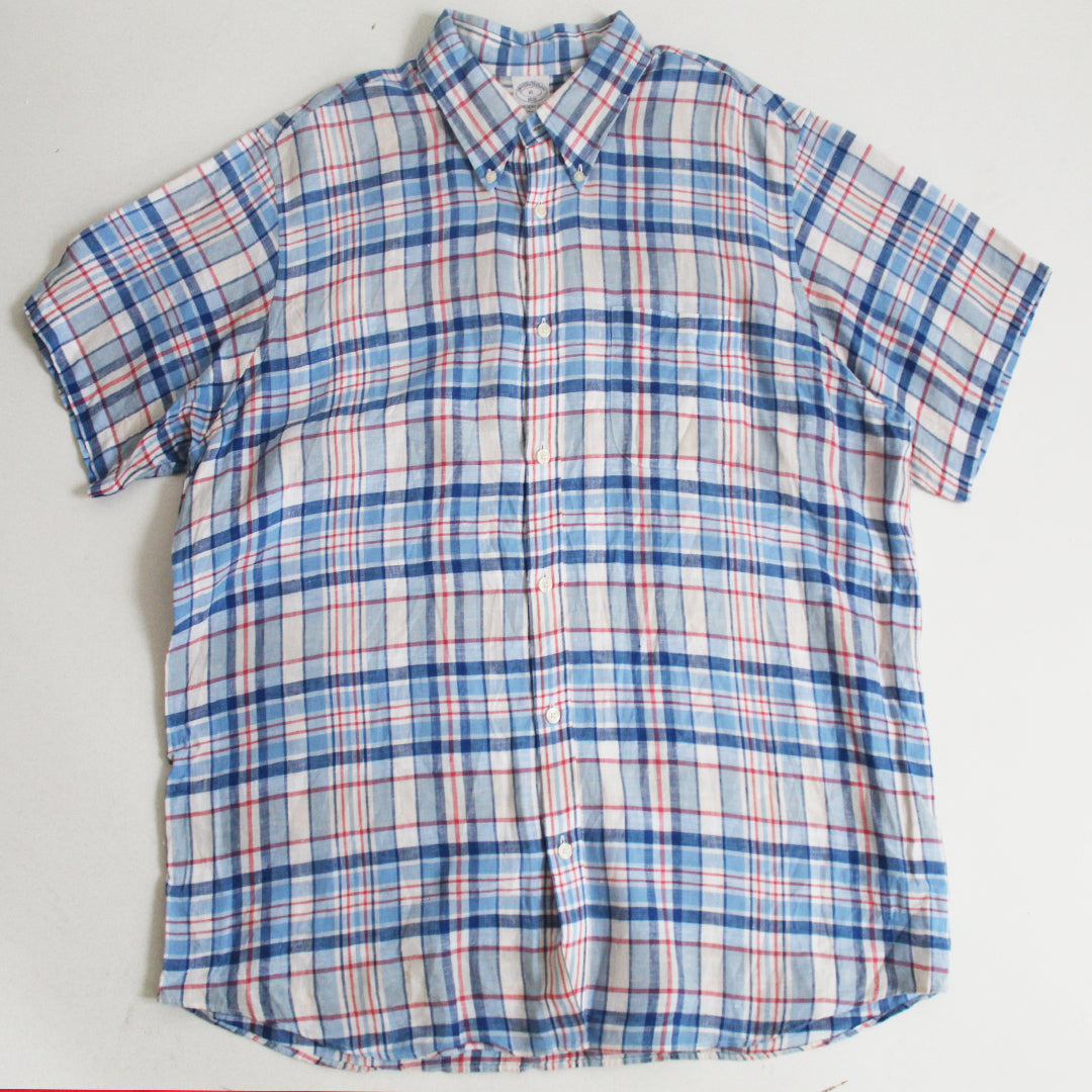 Camisa Brooks Brothers Lino Cuadros (XL )