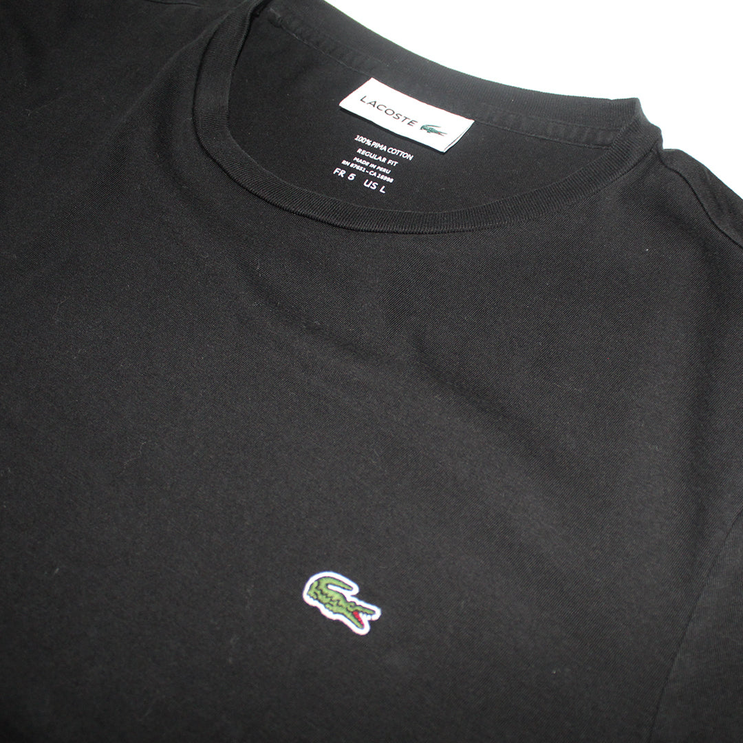 Playera Lacoste Negra (L)