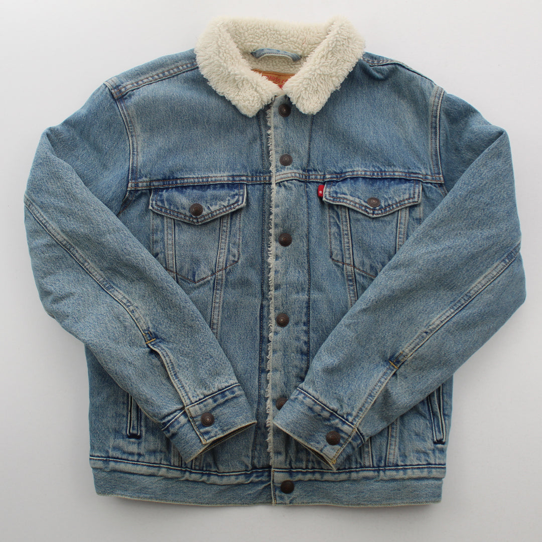 Aborregada Levis Levis De Mezclilla Levis Borrega Chamarra