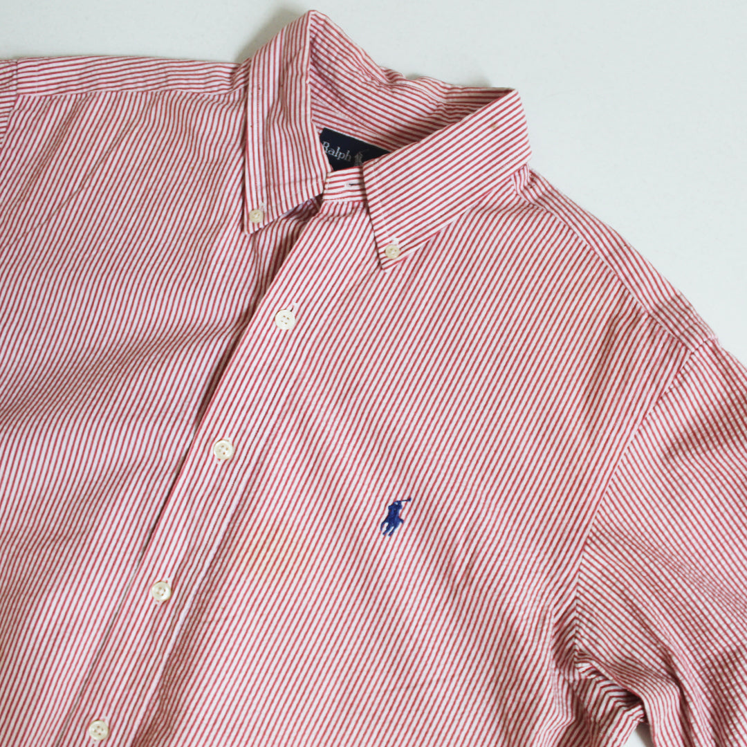 Camisa Ralph Lauren Rayas Rojas (M)