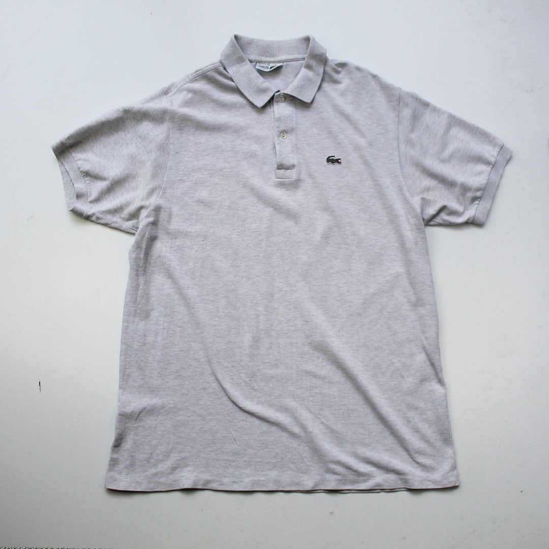 Grey lacoste polo best sale