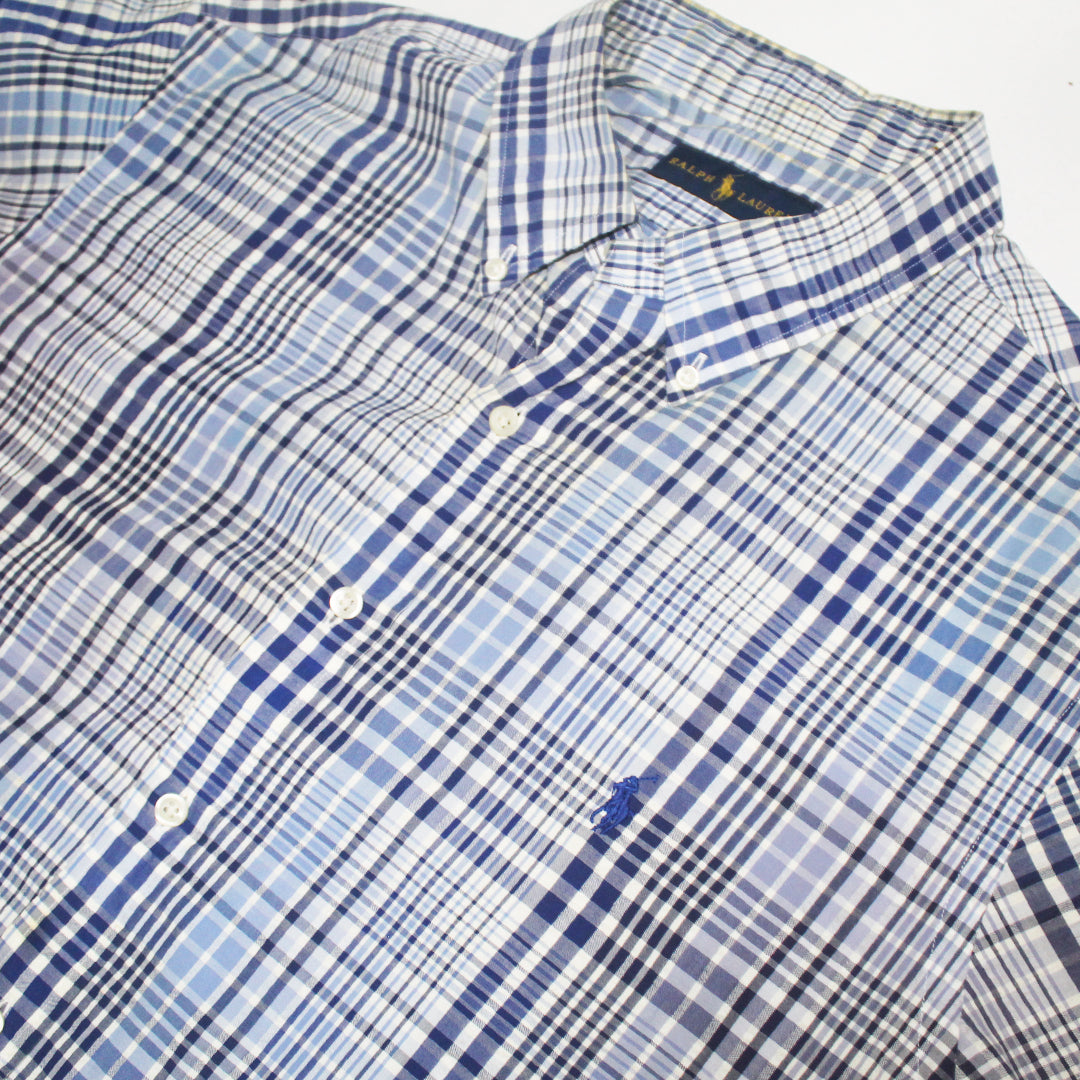 Camisa Ralph Lauren Cuadros Azules (XL)
