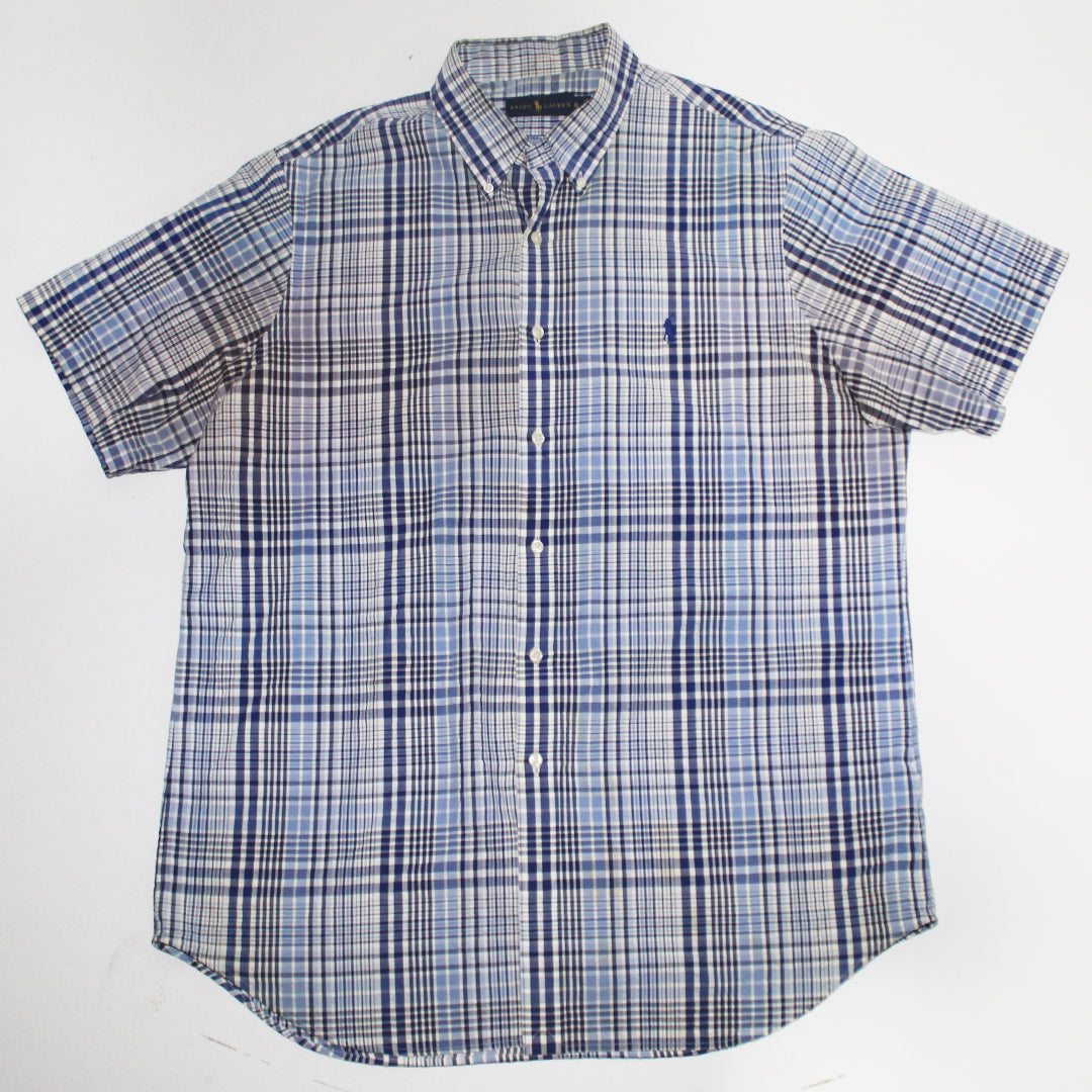 Camisa Ralph Lauren Cuadros Azules (XL)