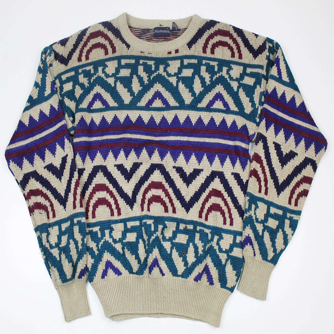 Sueter Vintage Tejido Punto (L)