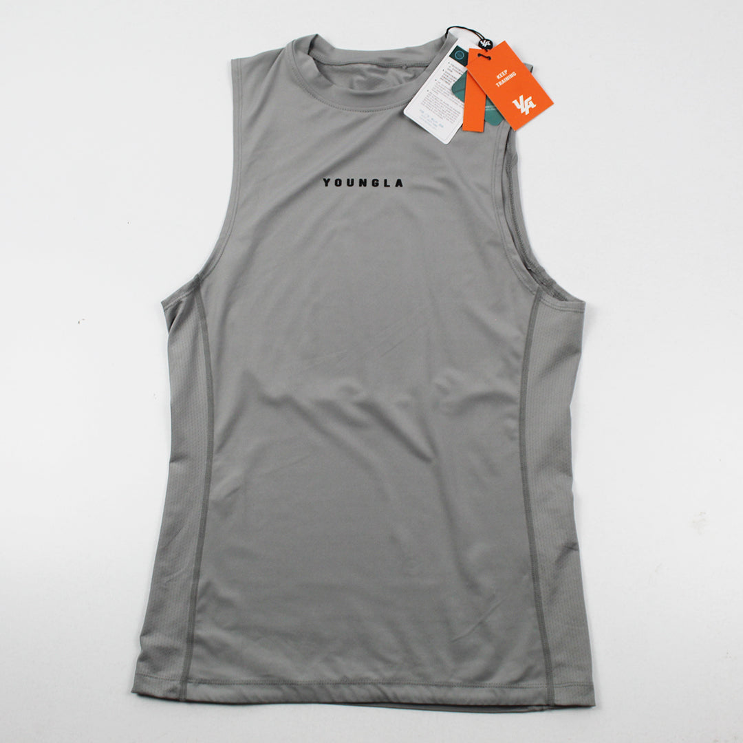 Camiseta De Compresion Youngla Gris (L)