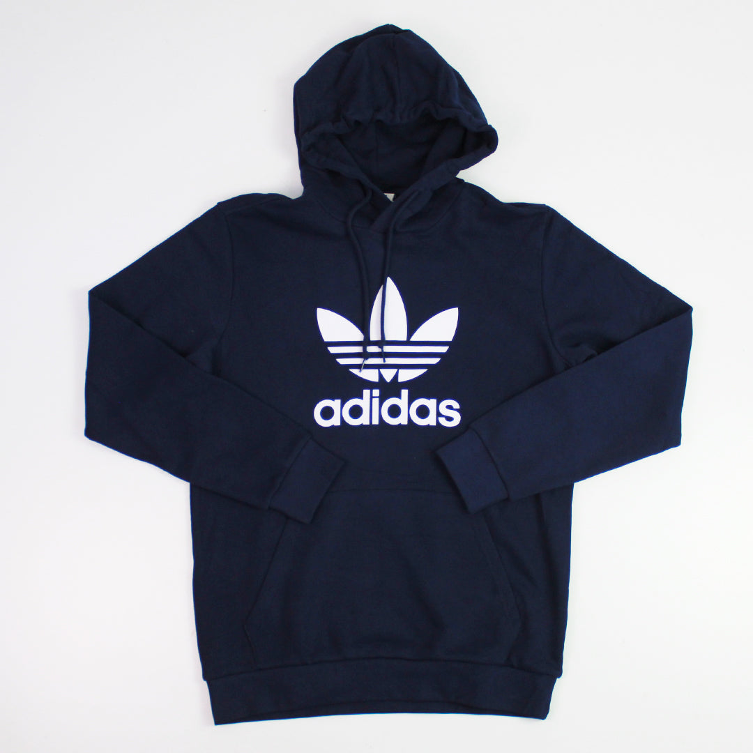 Sudadera adidas sales azul y blanca