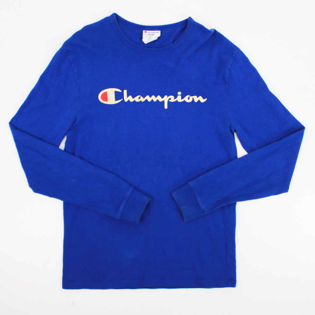 Playera champion manga online larga