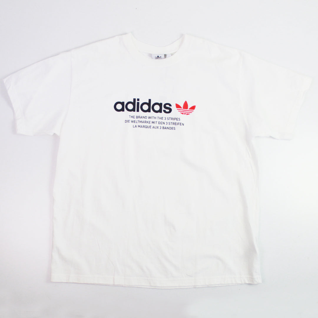 Adidas la marque online aux 3 bandes blancos