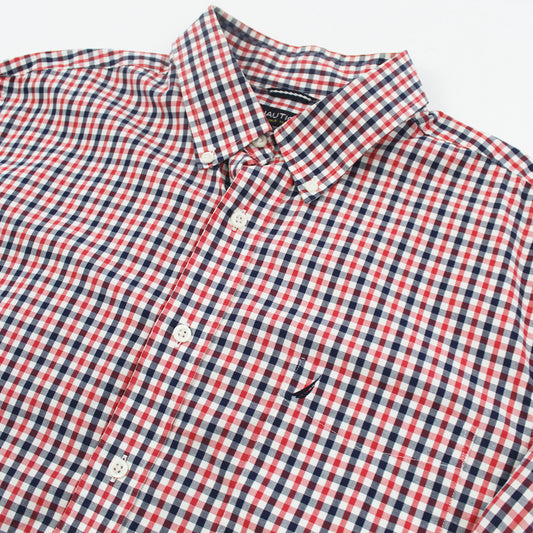 Camisa Nautica Cuadros Rojas (XL)