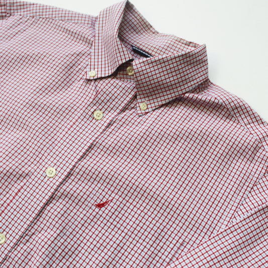 Camisa Nautica Cuadros Rojos  (M)