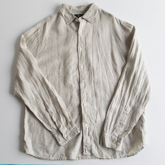 Camisa De Lino Beige  Banana Republic (XL)