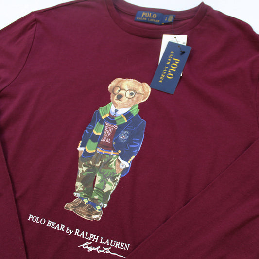 Playera Ralph Lauren Polo Bear Vino (S)