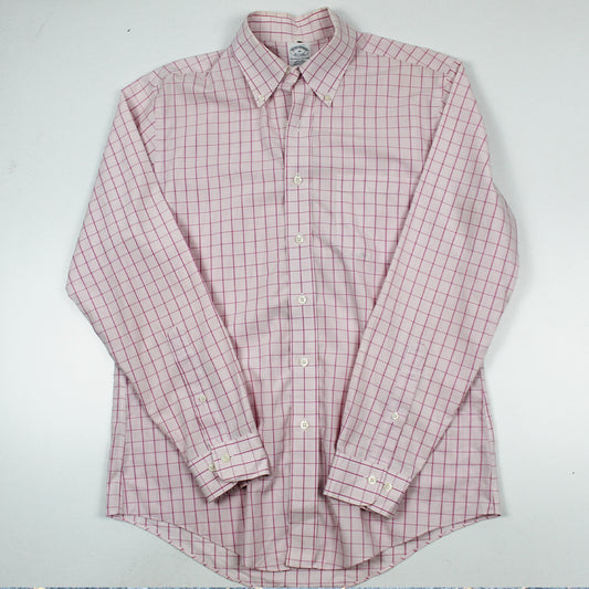 Camisa Brooks Brothers Cuadros Rosas (M)