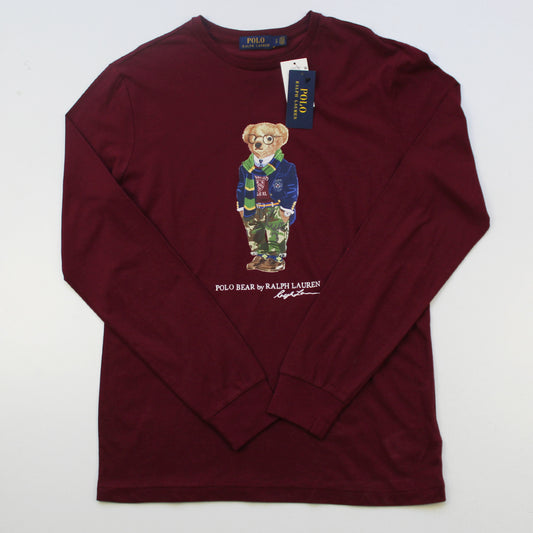 Playera Ralph Lauren Polo Bear Vino (S)