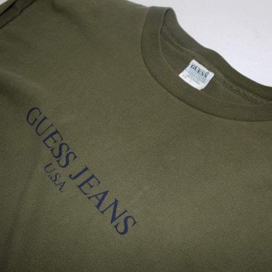 Playera Guess Vintage Verde  (L)