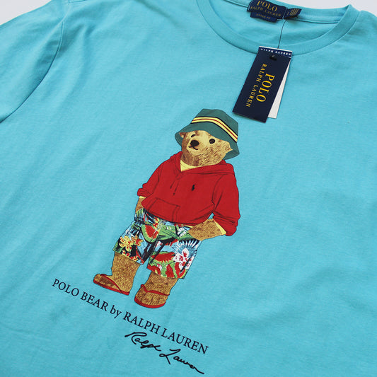 Playera Ralph Lauren Polo Bear Celeste  (L)