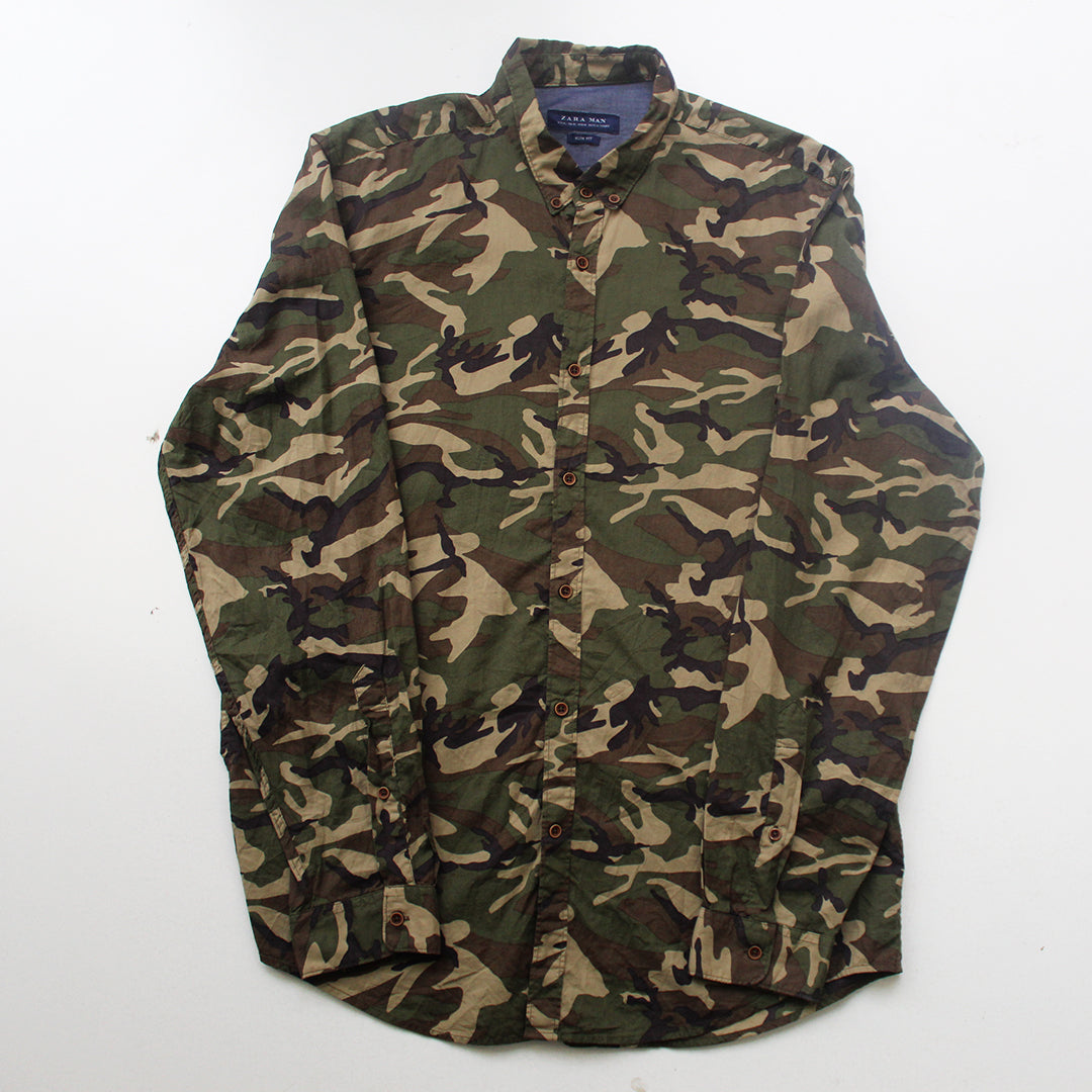 Camisa Zara Man Camo (XL)