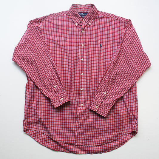 Camisa Ralph Lauren Cuadros Rojos (XL)