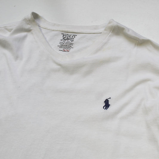 Playera Ralph Lauren Blanca (XL)