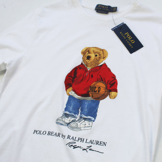 Playera Ralph Lauren Polo Bear Blanca (S)