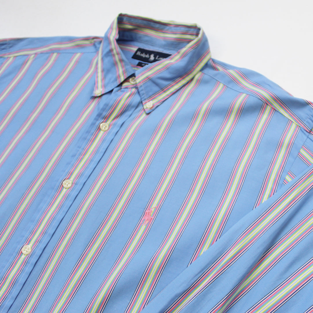 Camisa Ralph Lauren Celestes De Rayas (L)