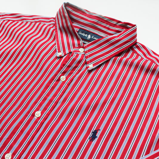 Camisa Ralph Lauren Rayas Rojas (XL)