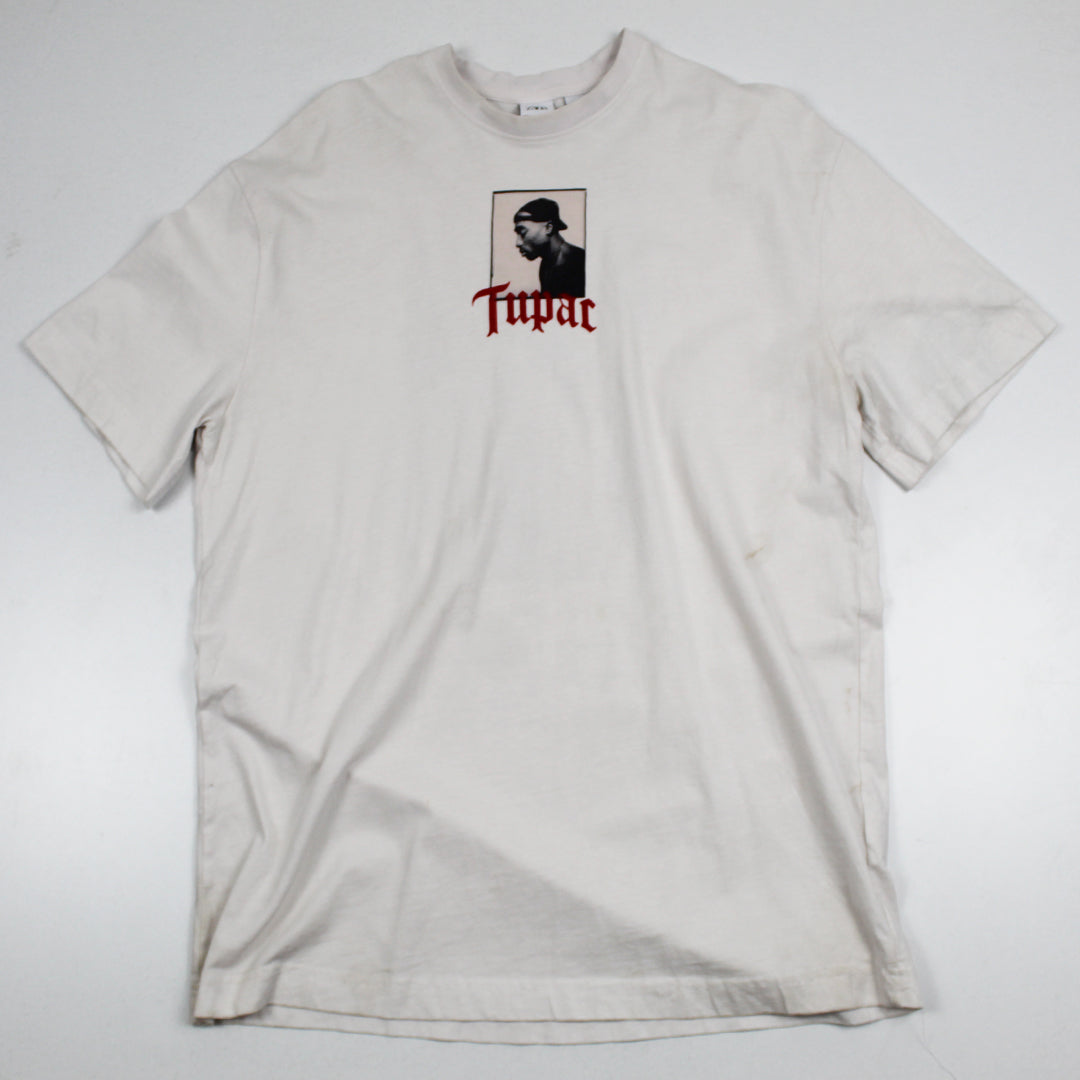 Playera Zara-2PAC Blanca (M)