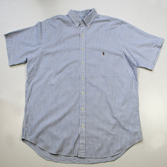 Camisa Ralph Lauren Rayas Azules (XL)