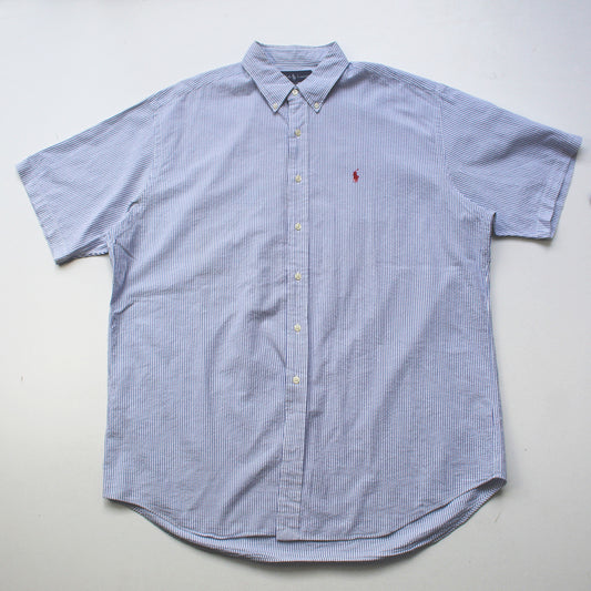 Camisa Ralph Lauren Rayas Celestes (XL)