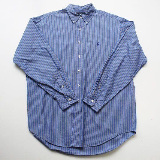 Camisa Ralph Lauren Rayas Celestes (XL)