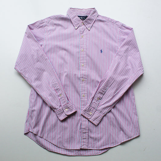 Camisa Ralph Lauren Rayas Rosas (XL)