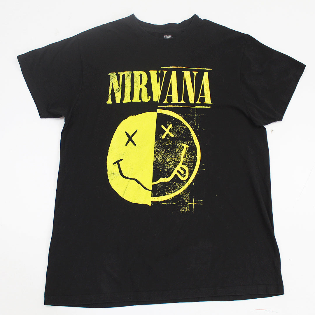 Playera Nirvana  Negra (L)