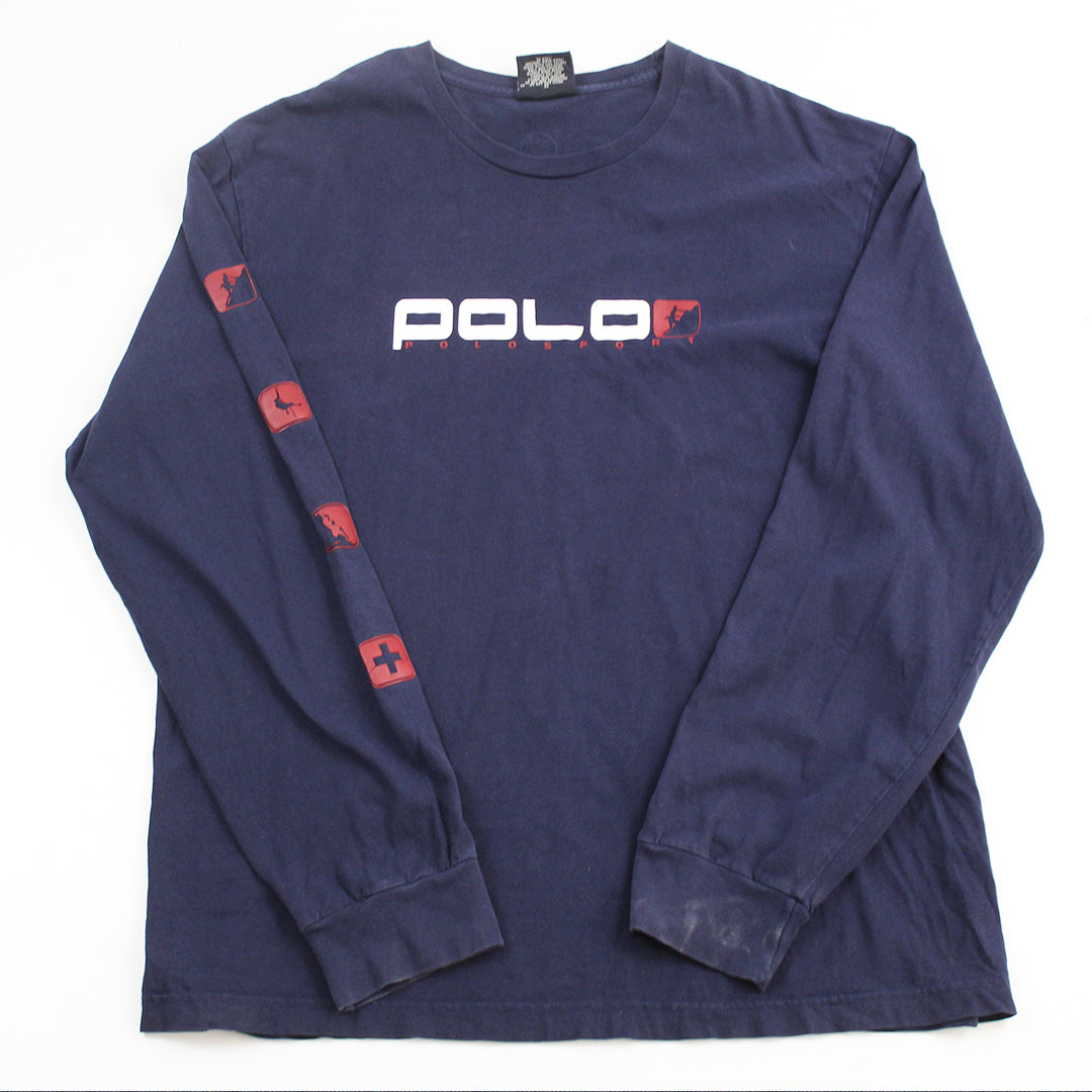 Playera Ralph Lauren Vintage Azul  (L)