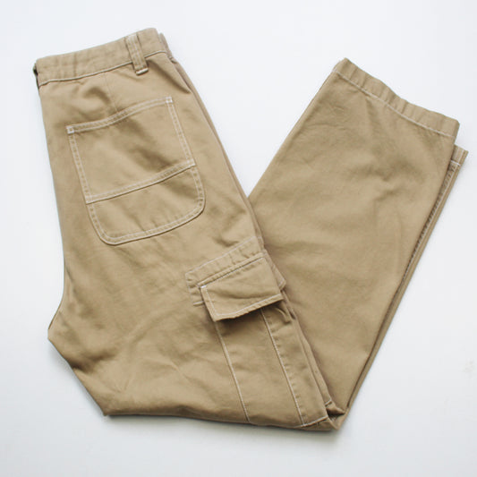 Pantalon Bershka Cargo Beige (34)