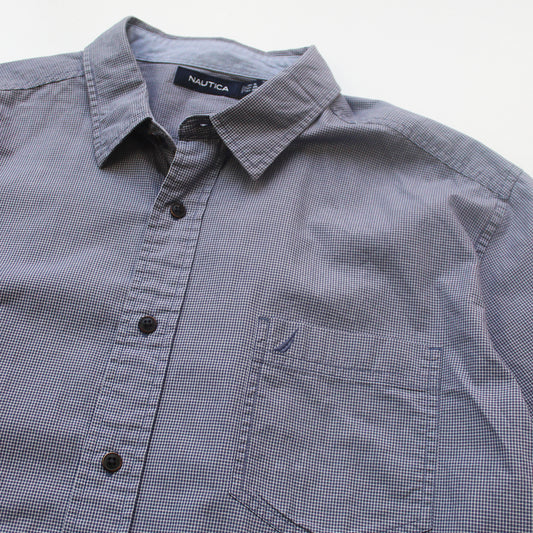 Camisa Nautica Azul Cuadros (XL)