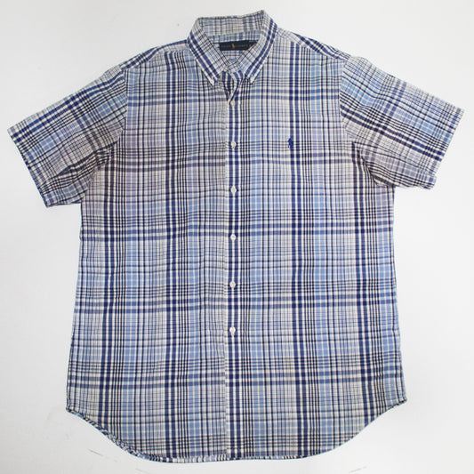 Camisa Ralph Lauren Cuadros  Azules (XL)