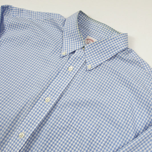 Camisa Brooks Brothers Cuadros  Celeste (XL)