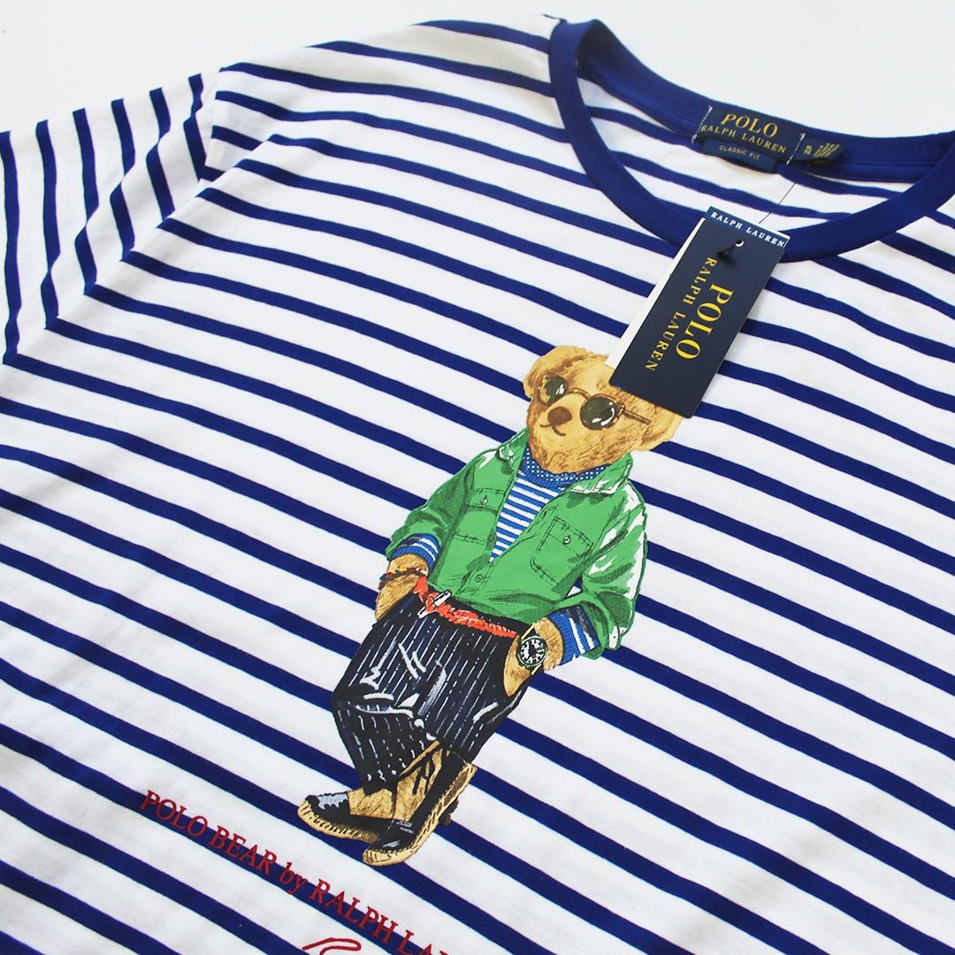 Playera Ralph Lauren Polo Bear Rayas (XL)