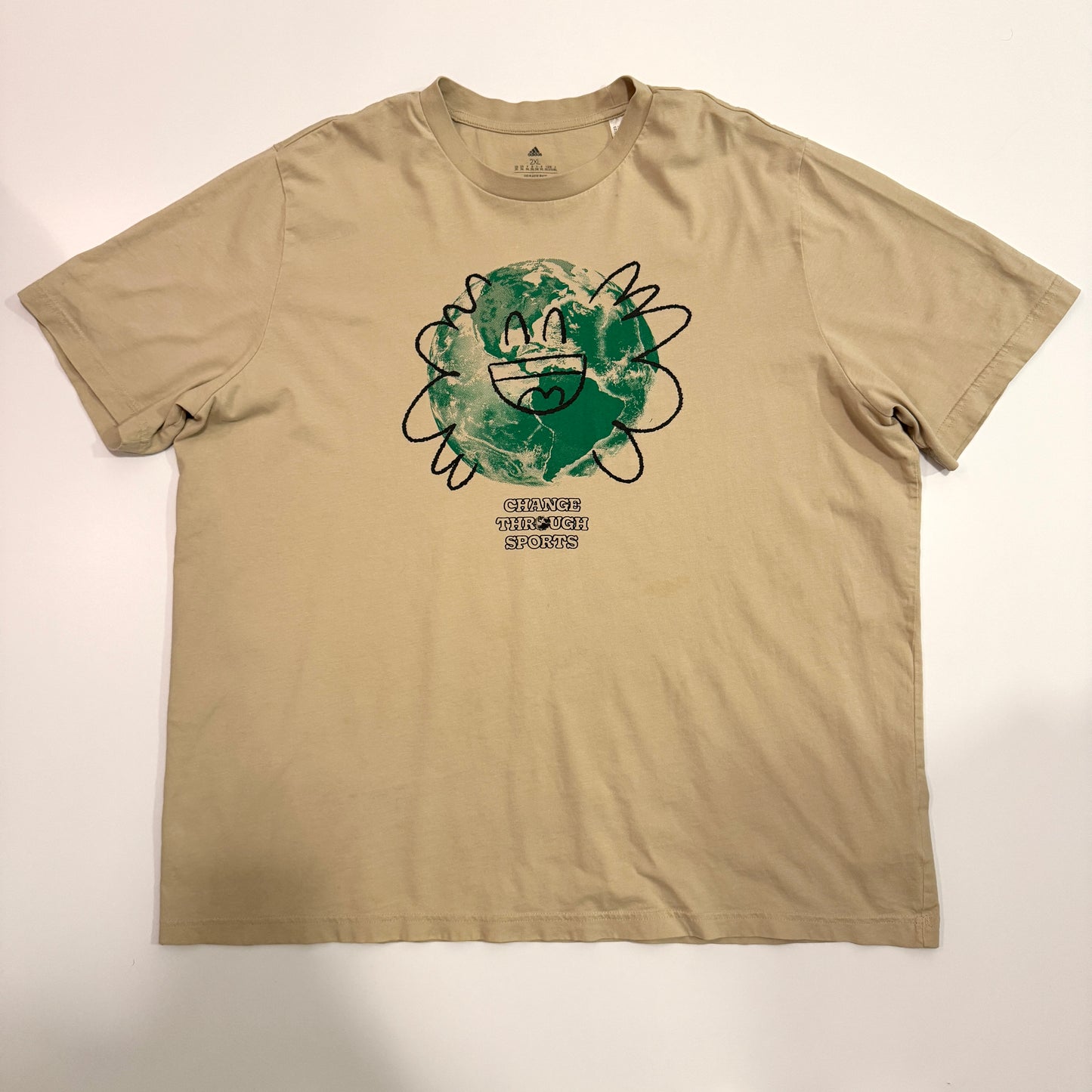 Playera Adidas Beige  (XXL)