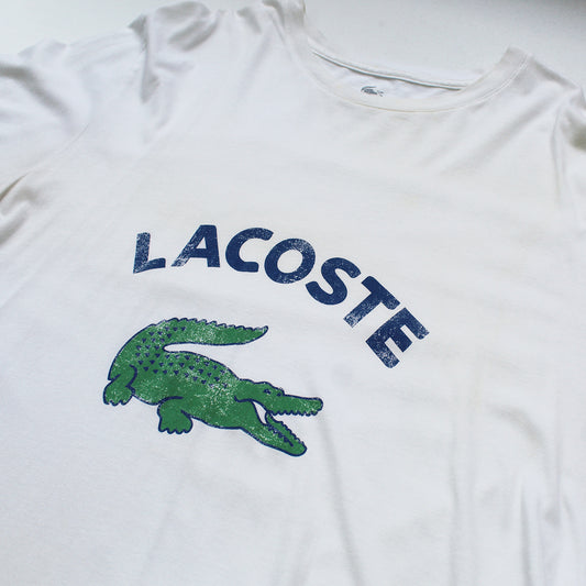 Playera Lacoste Blanca (XL)