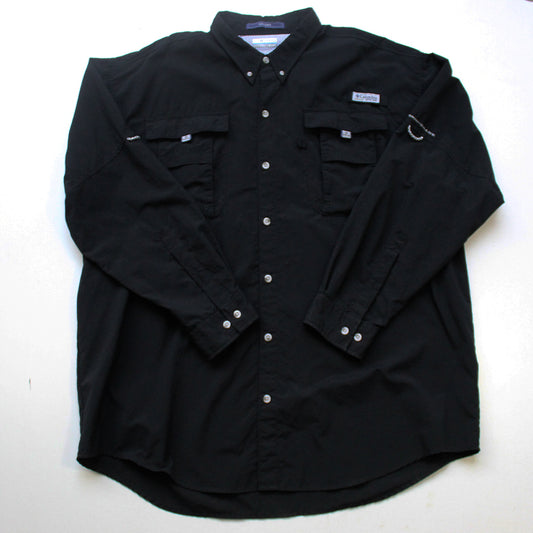 Camisa Columbia Negra  (XXL)