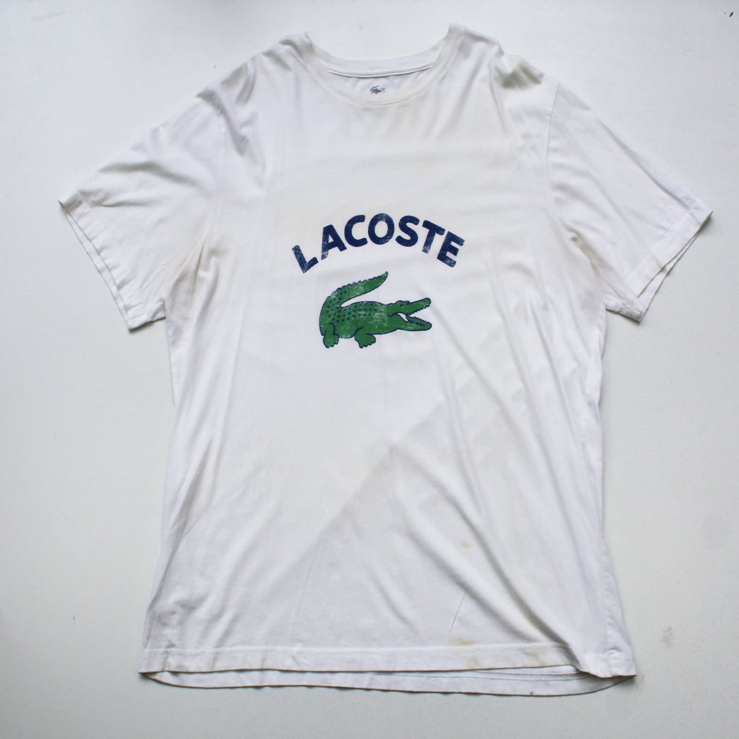 Playera Lacoste Blanca (XL)