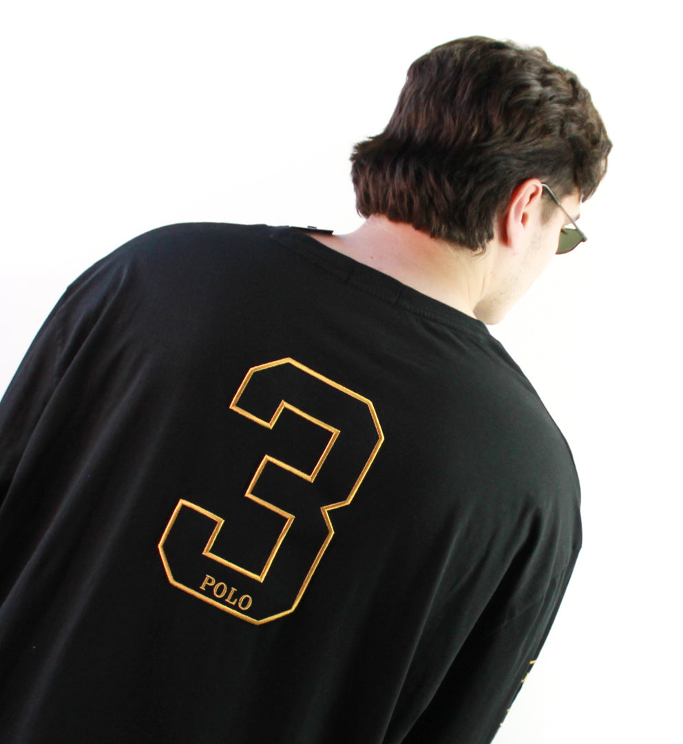 Playera Ralph Lauren Negra (XXXL)