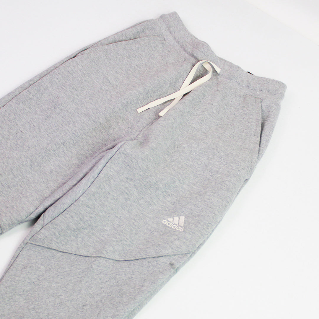 Grey adidas track pants best sale