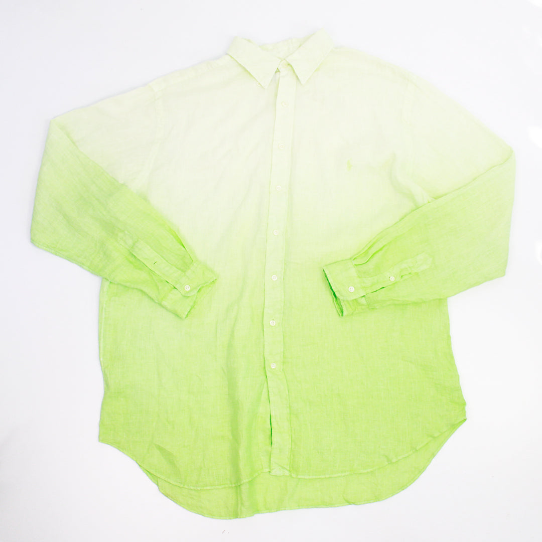 Camisa Ralph Lauren Lino Verde (XL)