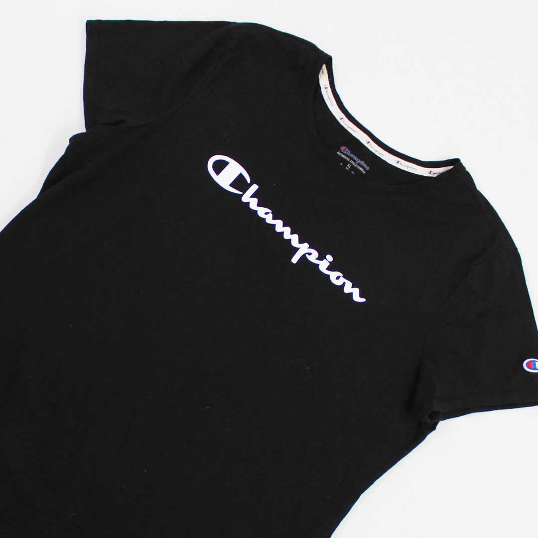 Playera Champion Negra (XL-MUJER)