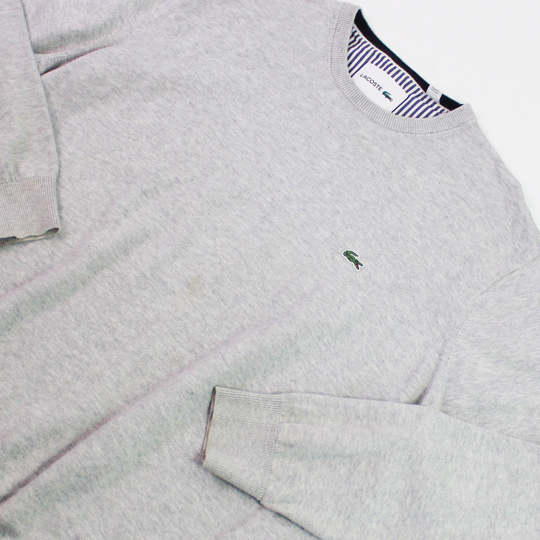 Sueter Lacoste Gris (L)