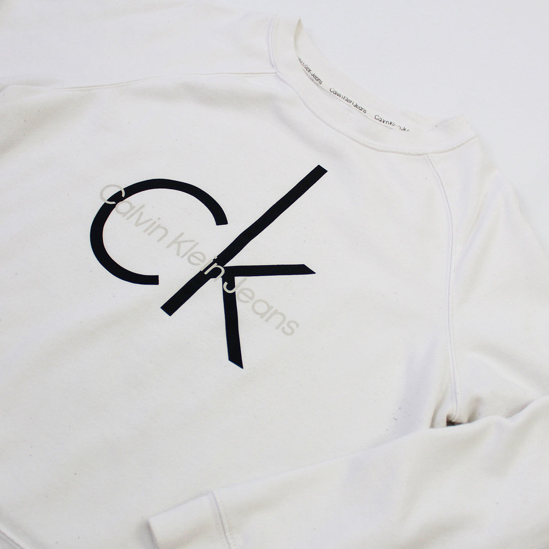 Sudadera Calvin Klein Blanca XL MUJER StealBack