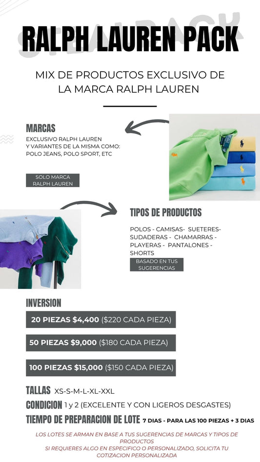 Ralph Lauren Full Pack – Mayoreo