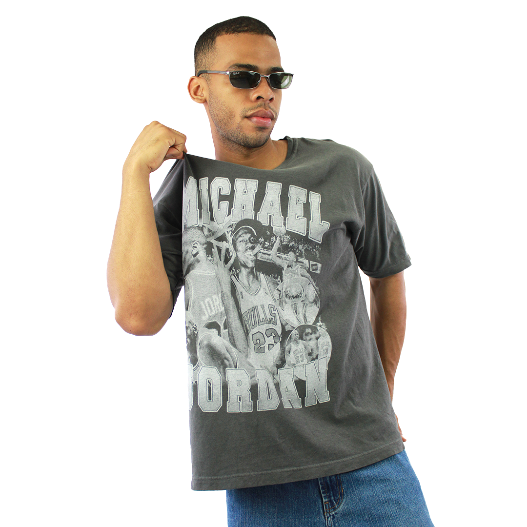 Playera Michael Jordan Gris | Stealback Studio